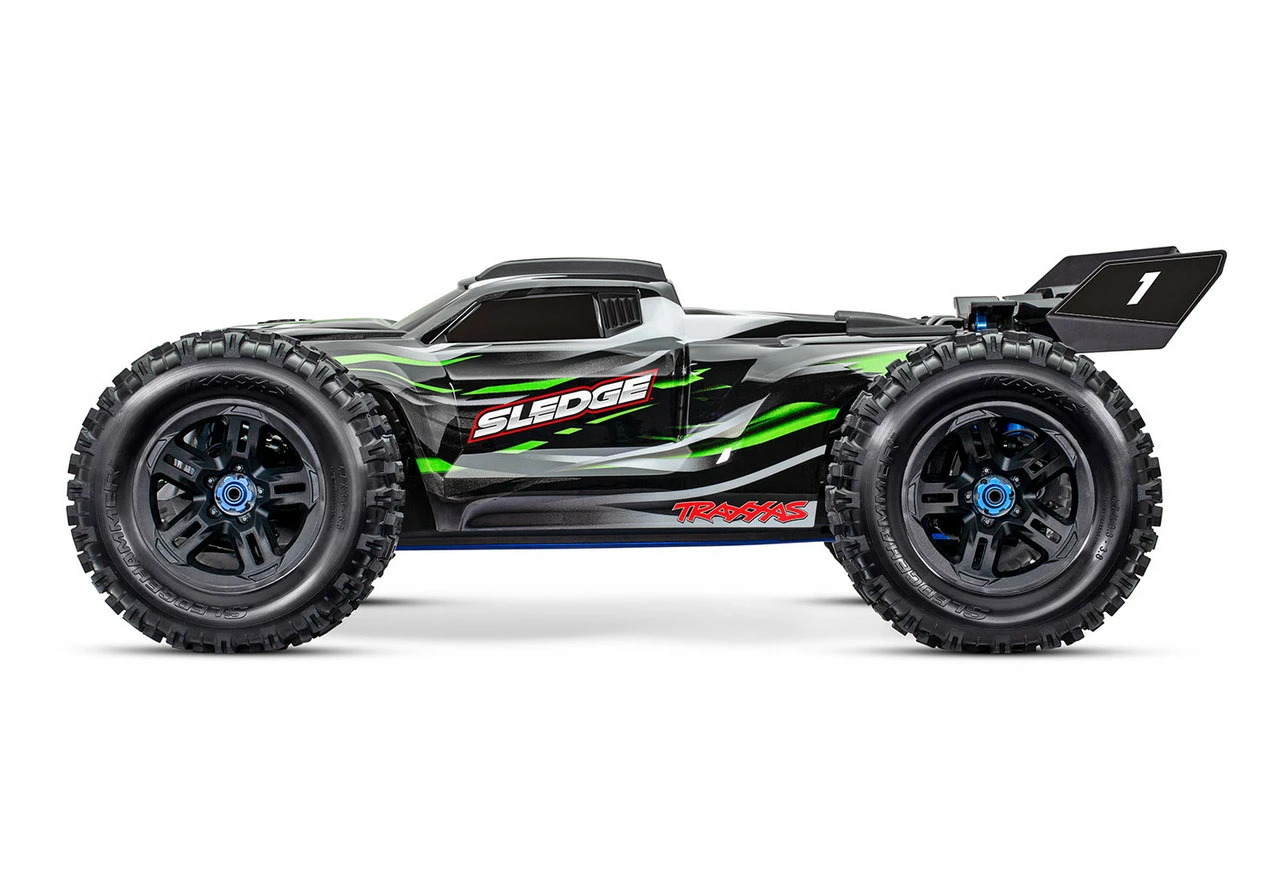 TRA95076-4GRN TRAXXAS Sledge 1/8 Scale 4WD Brushless Electric Monster Truck With TQi 2.4GHz Traxxas Link - Green 7 TRA95076-4GRN TRAXXAS Sledge 1/8 Scale 4WD Brushless Electric Monster Truck With TQi 2.4GHz Traxxas Link - Green - Image 7
