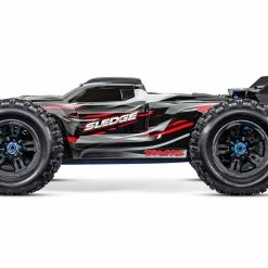 TRA95076-4RED TRAXXAS Sledge 1/8 Scale 4WD Brushless Electric Monster Truck With TQi 2.4GHz Traxxas Link - Red -AIRPLANES SHOP tra95076 4red 4 13020.1666283777