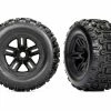 TRA9672 TRAXXAS Sledge Tires And Wheels, Assembled, Glued (3.8" Black Wheels, Sledgehammer® Tires, Foam Inserts) (2)