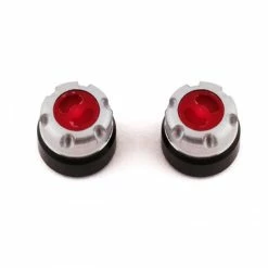 YASSD00437 YEAH RACING SSD Aluminum 1/24 Scale Locking Hubs 2 Pcs Red For Axial SCX24